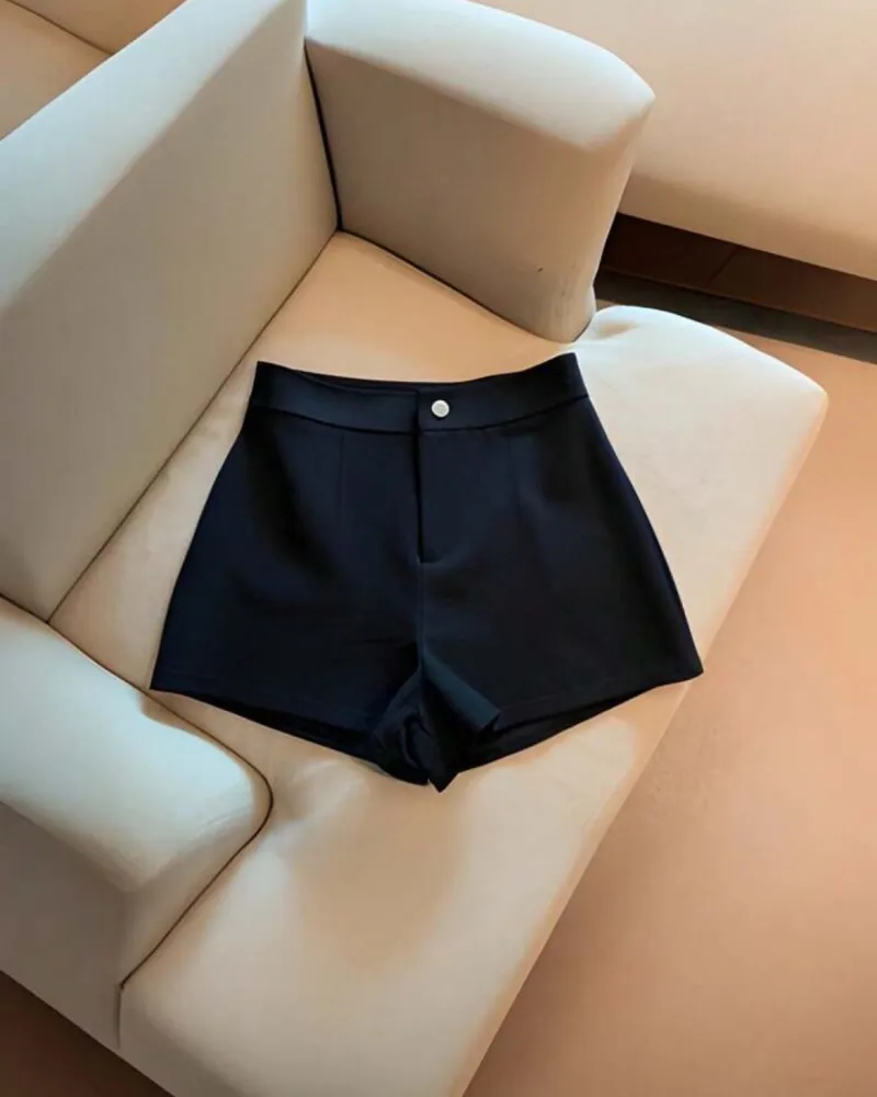 Short Tela negro